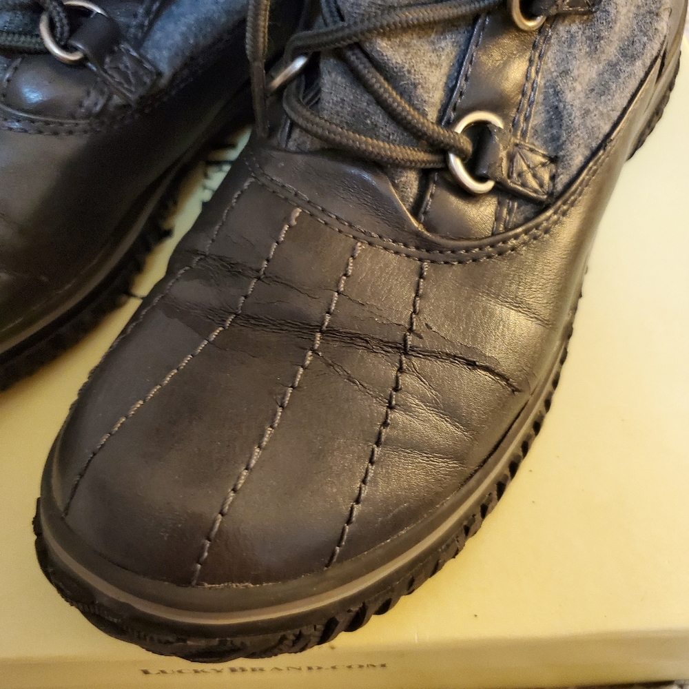 Lucky Brand Hermosa Iron Grey Boots - Picture 11 of 13